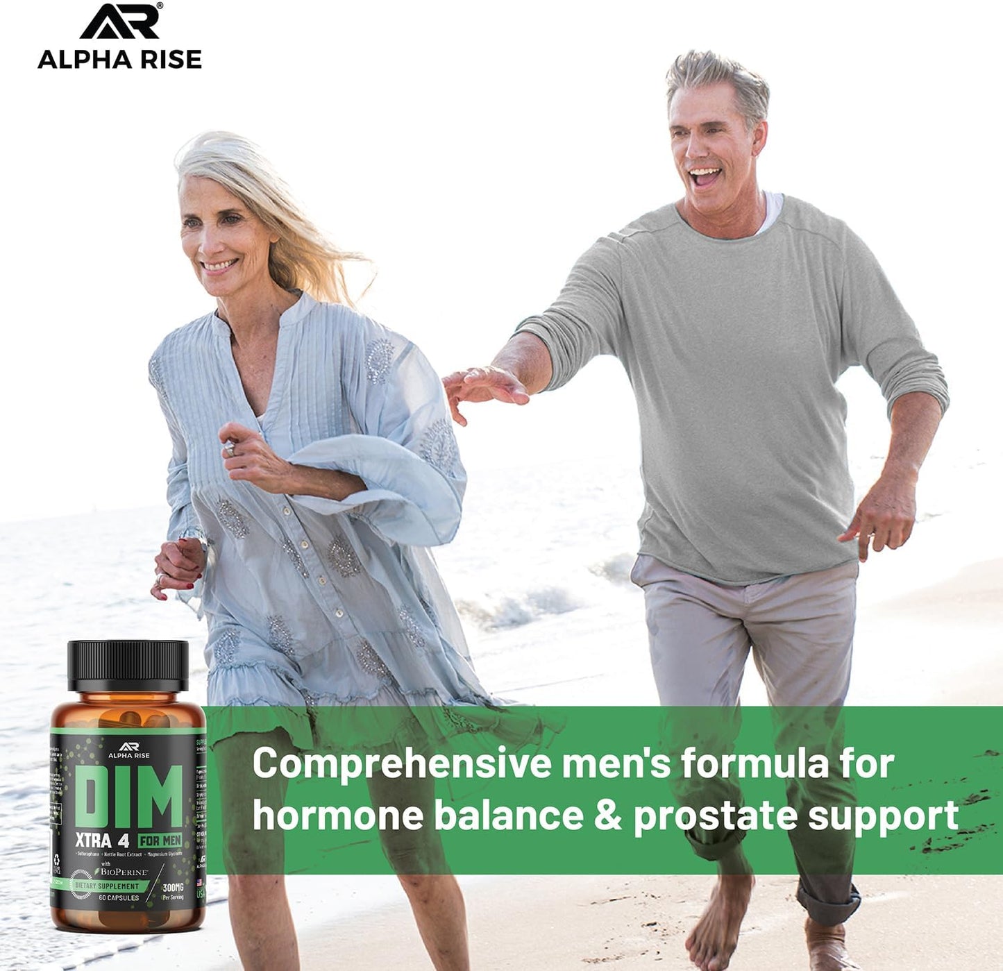 Men's Hormone Balance Supplement with Diindolylmethane & Nettle Root Extract - 60 Capsules