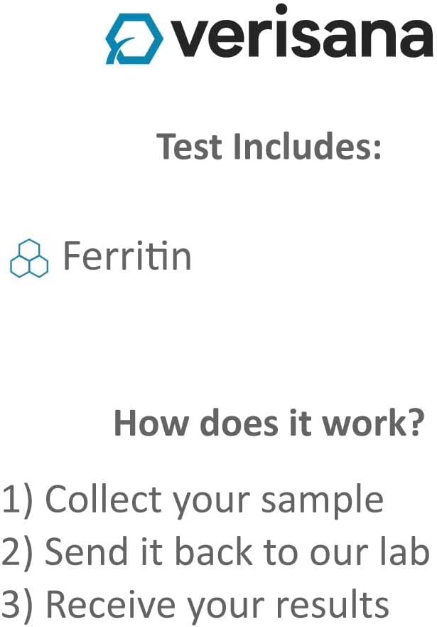 Men's Iron Deficiency Test - Check Your Ferritin Levels at Home with CLIA-Certified Lab - Verisana