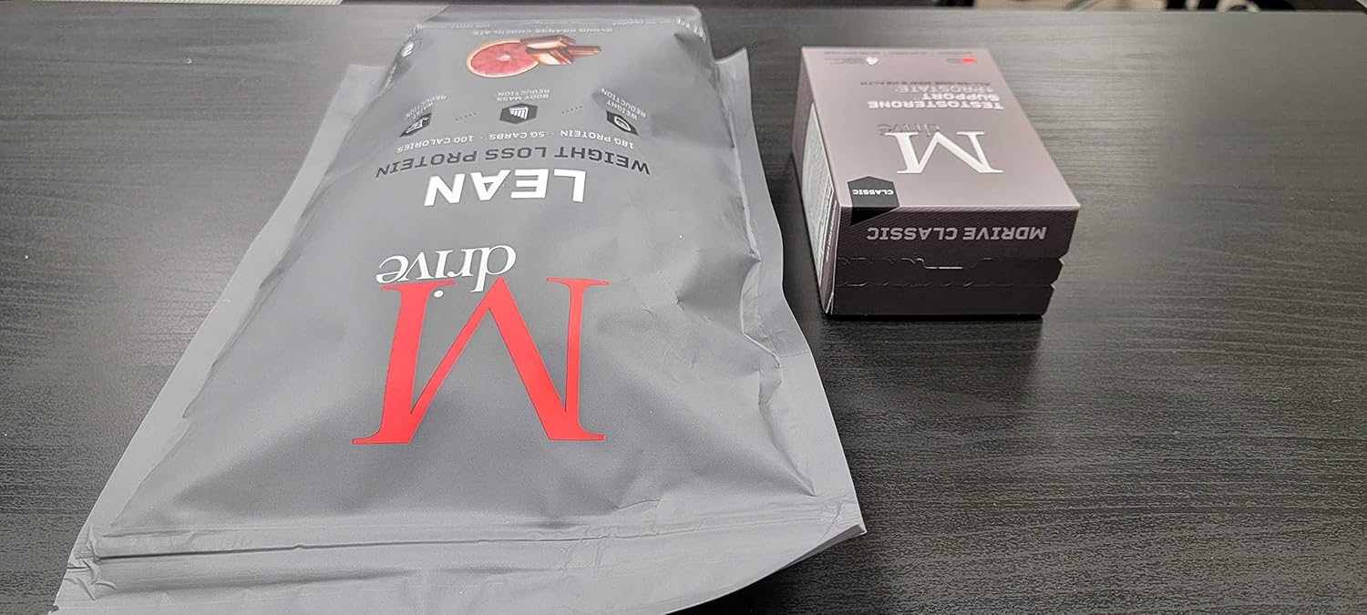 Men's Lean Muscle Support Protein Powder - 30 Servings + Men's Health Classic - 60ct