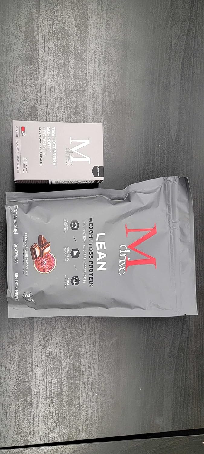 Men's Lean Muscle Support Protein Powder - 30 Servings + Men's Health Classic - 60ct