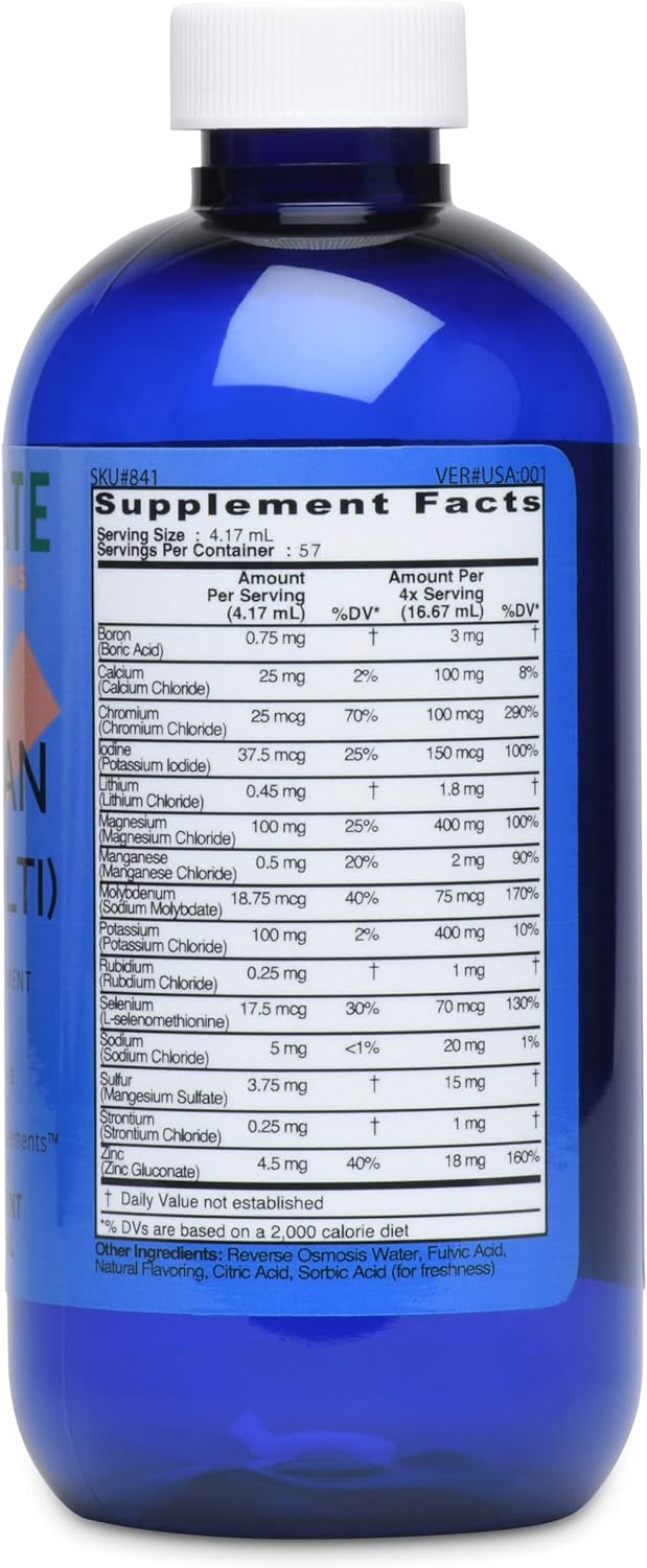 Men's Liquid Ionic Multi Mineral Supplement - Good State Ionic Man | Vegan-Friendly | 15 Minerals | 8 oz. Bottle