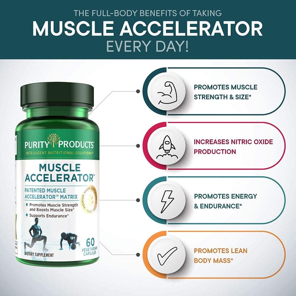 Men's Muscle Accelerator Bundle with Clinically Tested Blend + Advanced Multivitamin for Strength and Testosterone Support