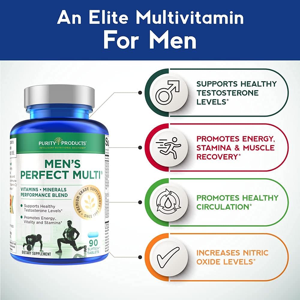 Men's Muscle Accelerator Bundle with Clinically Tested Blend + Advanced Multivitamin for Strength and Testosterone Support