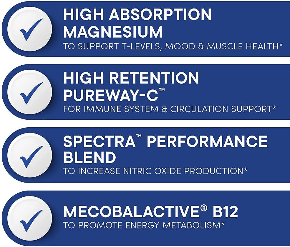 Men's Muscle Accelerator Bundle with Clinically Tested Blend + Advanced Multivitamin for Strength and Testosterone Support
