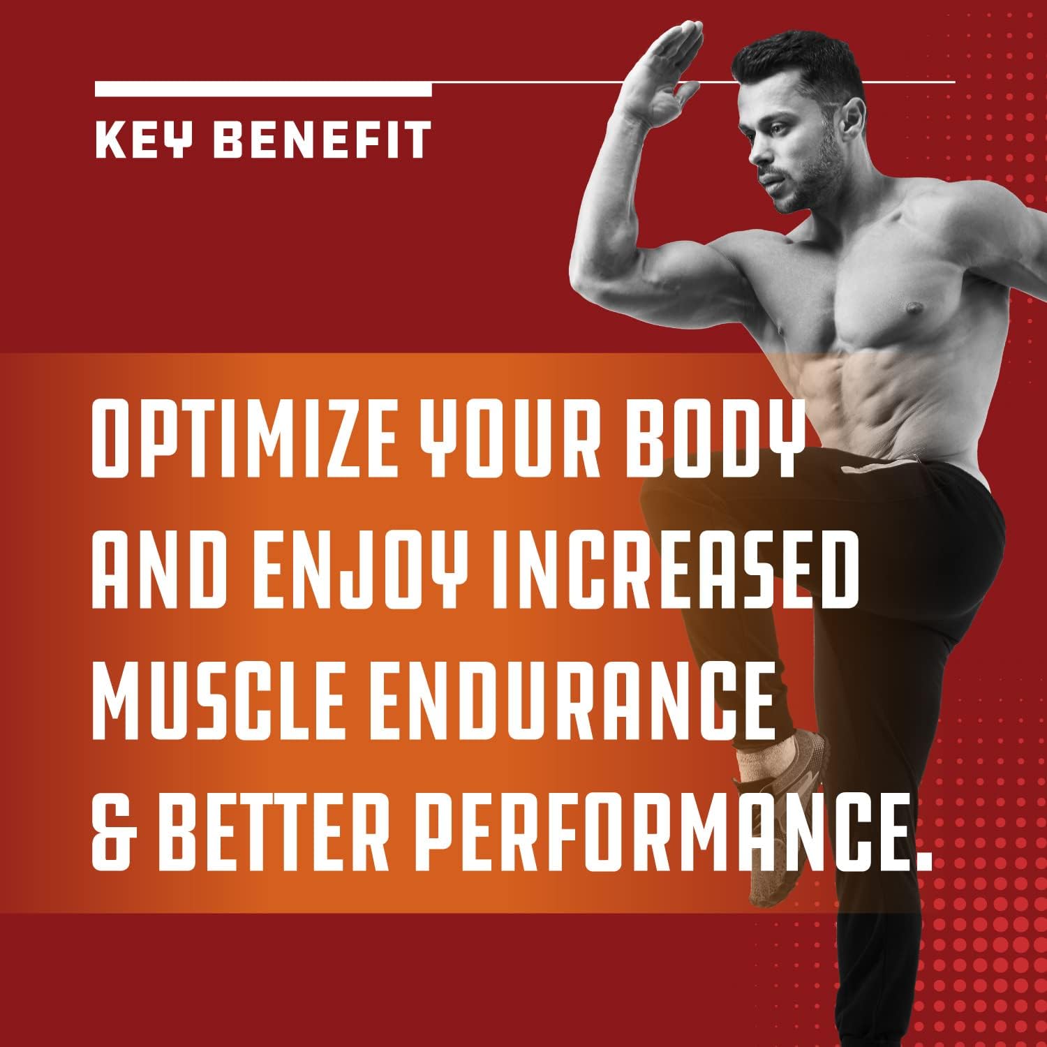 Men's Nitric Oxide Supplement with L-Arginine & L-Citrulline for Muscle Growth & Energy Boost