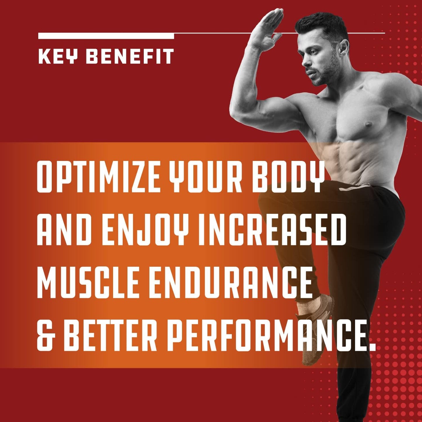 Men's Nitric Oxide Supplement with L-Arginine & L-Citrulline for Muscle Growth & Energy Boost