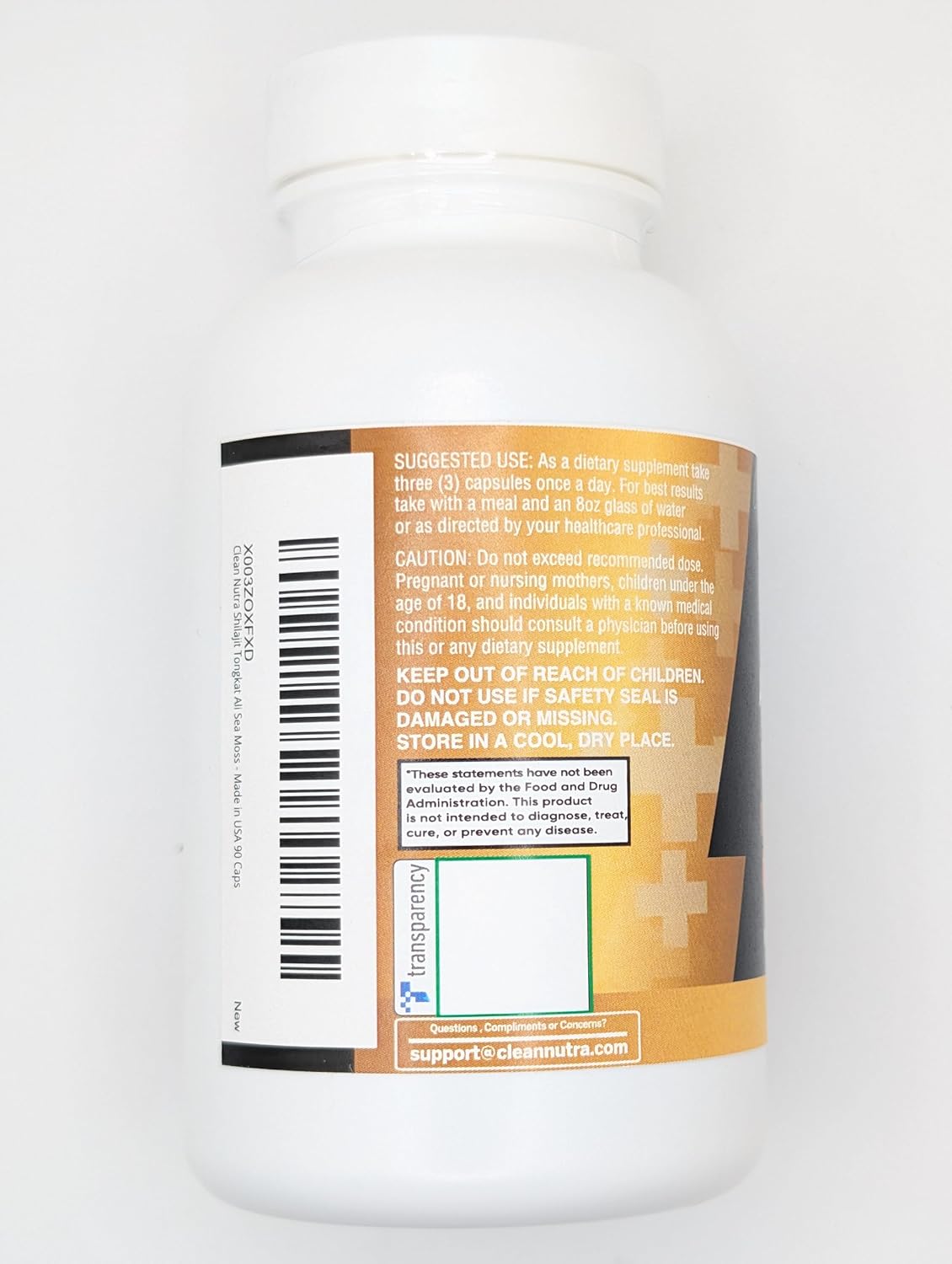 Men's Nutraceutical Shilajit Supplement with Sea Moss, Ashwagandha, Tongkat Ali, Boron, Magnesium - 90 Capsules