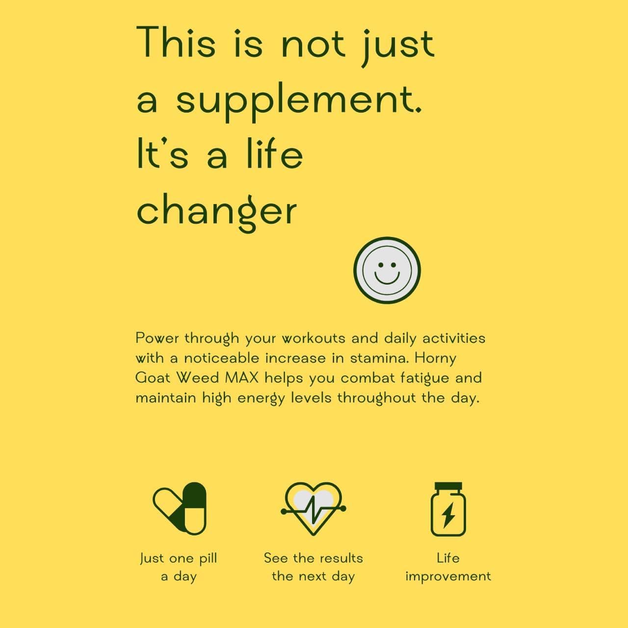 Men's Performance Support Capsules with Horny Goat Weed, Tongkat Ali, Ginseng, and Maca Root for Strength, Endurance, and Vitality - 10 Capsules