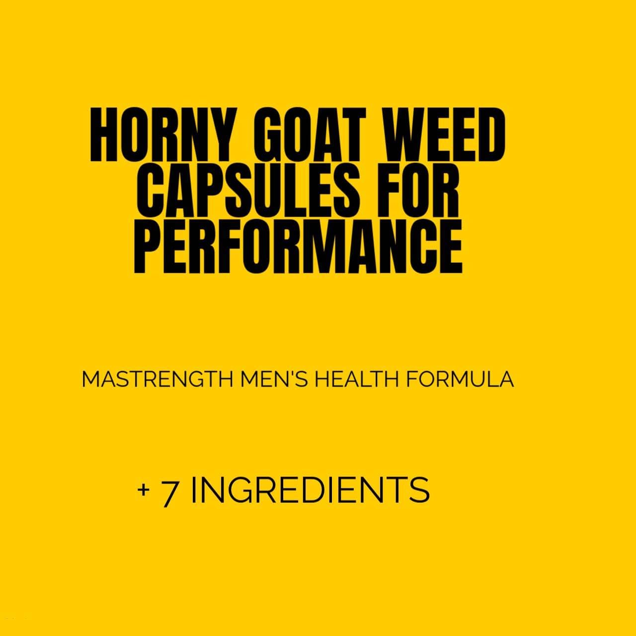 Men's Performance Support Capsules with Horny Goat Weed, Tongkat Ali, Ginseng, and Maca Root for Strength, Endurance, and Vitality - 10 Capsules