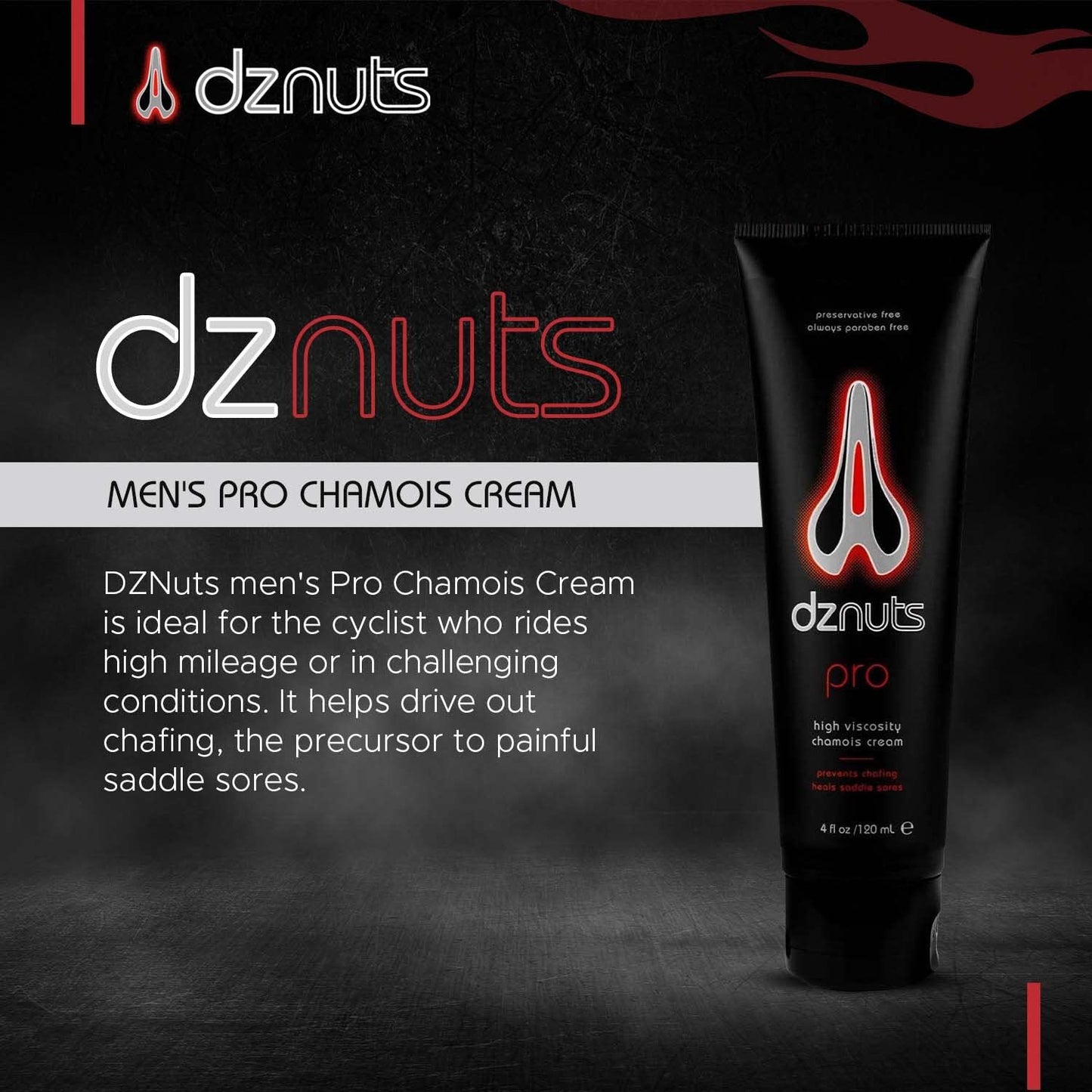 Men's Pro Chamois Cream for Cyclists, Runners, Triathletes - Prevent Saddle Sores, Thigh Friction, Skin Irritation - 1 Pack + Towel Included
