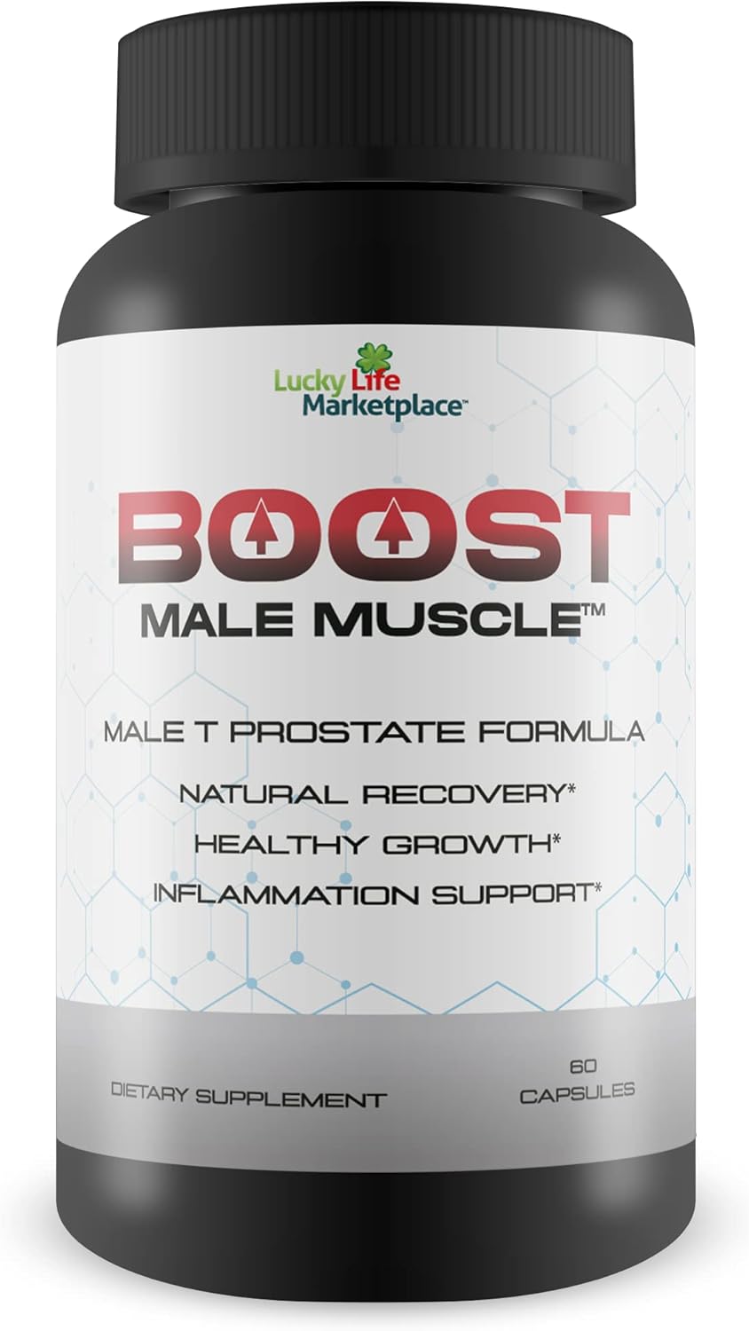 Men's Prostate Health Supplement - Boost Male Strength for Full Bladder Emptying Day & Night - Promote Blood Flow with Green Tea - Urinary Support Formula for Men