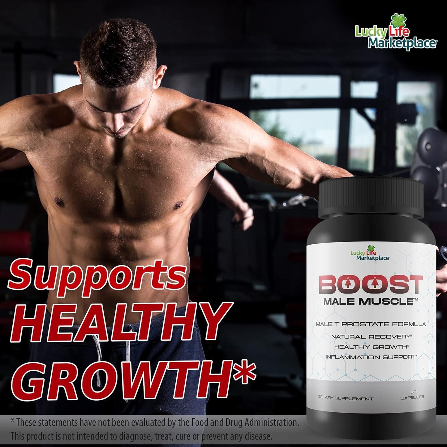 Men's Prostate Health Supplement - Boost Male Strength for Full Bladder Emptying Day & Night - Promote Blood Flow with Green Tea - Urinary Support Formula for Men