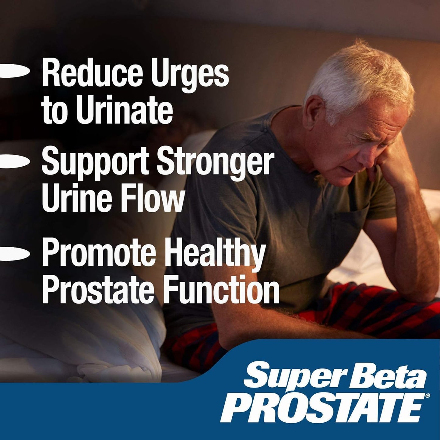 Men's Prostate Health Supplement - Promote Sleep, Reduce Bathroom Trips, Support Healthy Bladder & Prostate, Beta Sitosterol (120 Count)