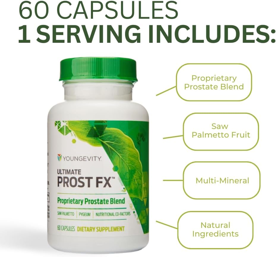 Men's Prostate Health Supplement - Saw Palmetto + 9 Herb Blend - DHT Support - 60 Capsules