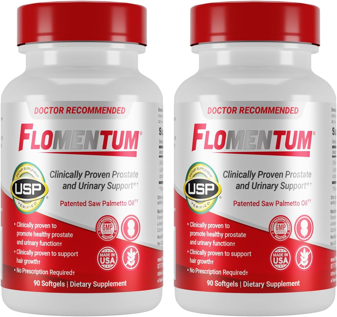 Men's Prostate Health Supplement with Saw Palmetto - Supports Prostate Function & Urinary Flow - 320mg Daily - 180 Count