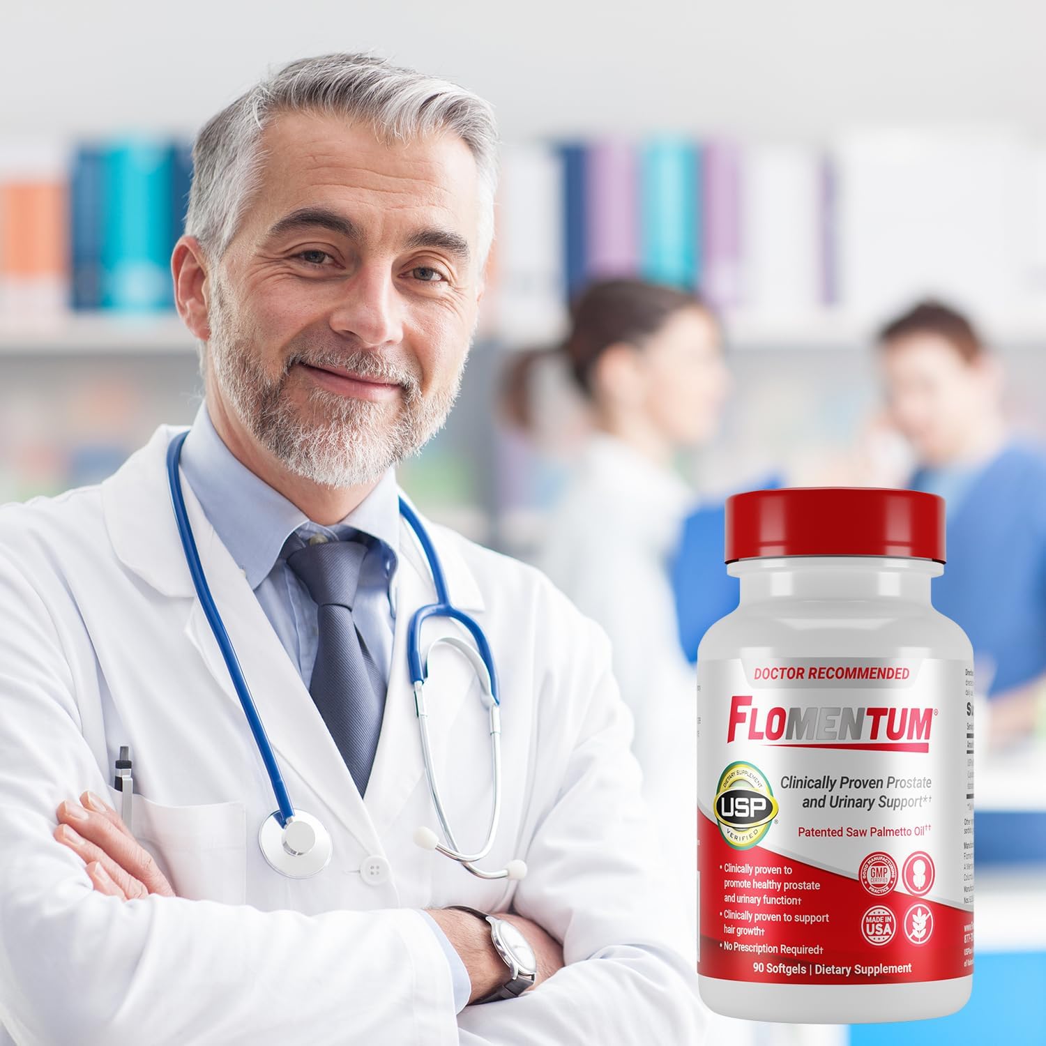 Men's Prostate Health Supplement with Saw Palmetto - Supports Prostate Function & Urinary Flow - 320mg Daily - 180 Count