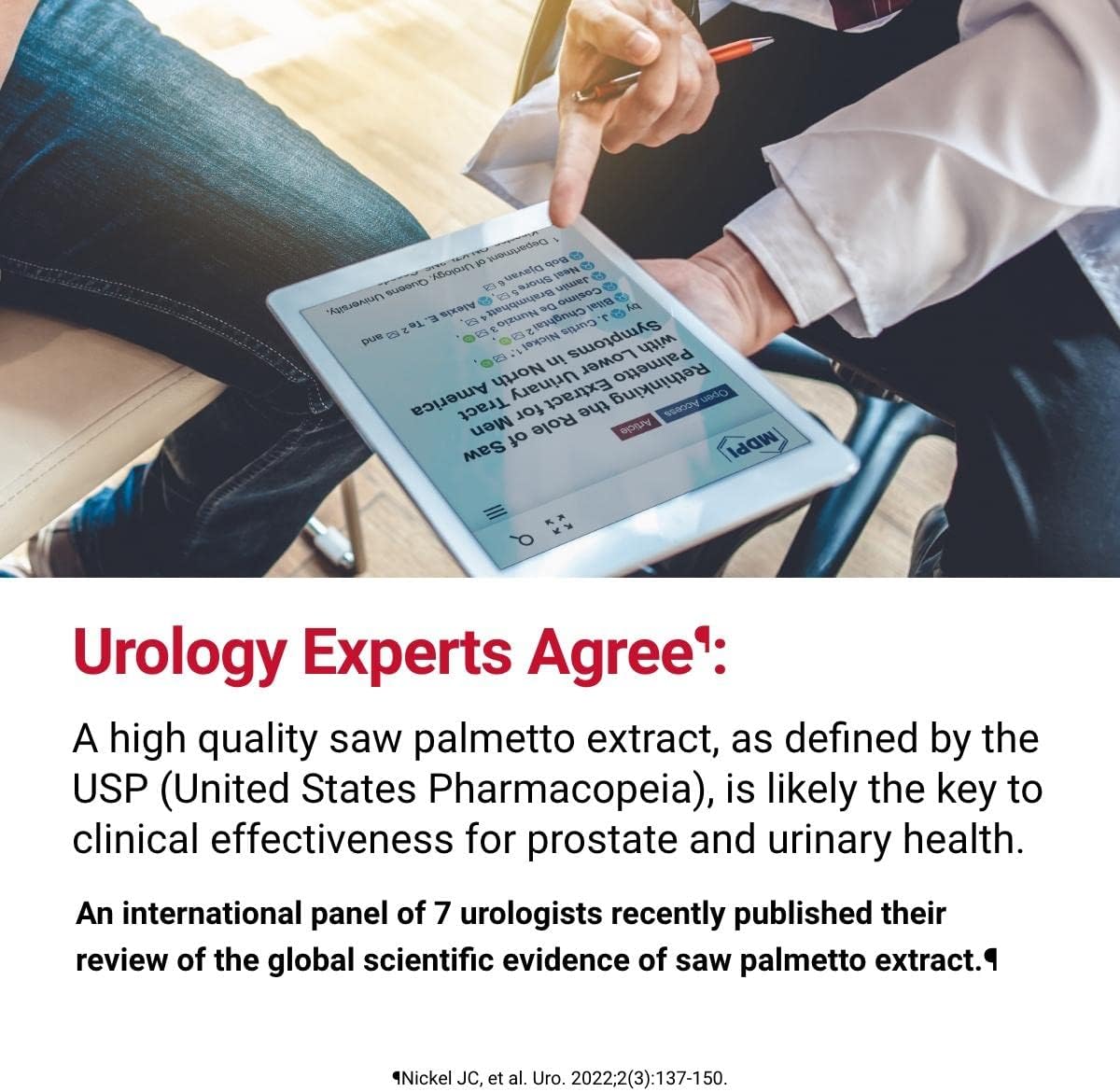 Men's Prostate Health Supplement with Saw Palmetto - Supports Prostate Function & Urinary Flow - 320mg Daily - 180 Count