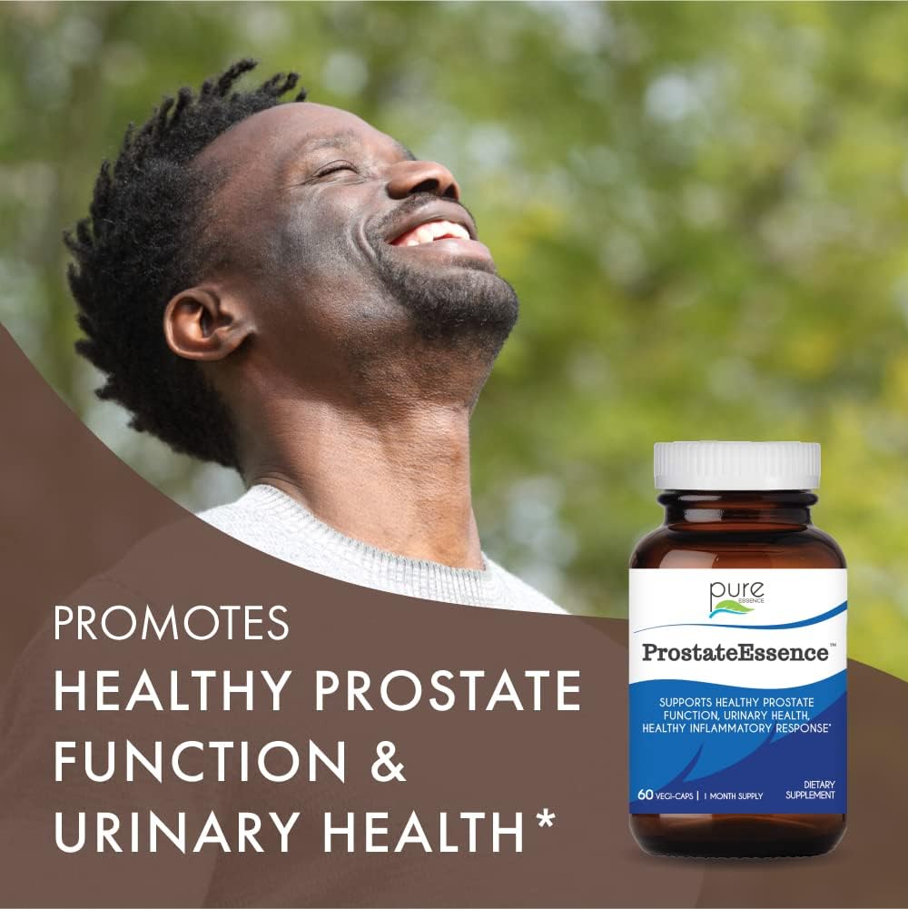 Men's Prostate Health Supplement with Vitamin D3, Selenium, and Zinc - Herbal Capsules for Prostate Support - 60 Count