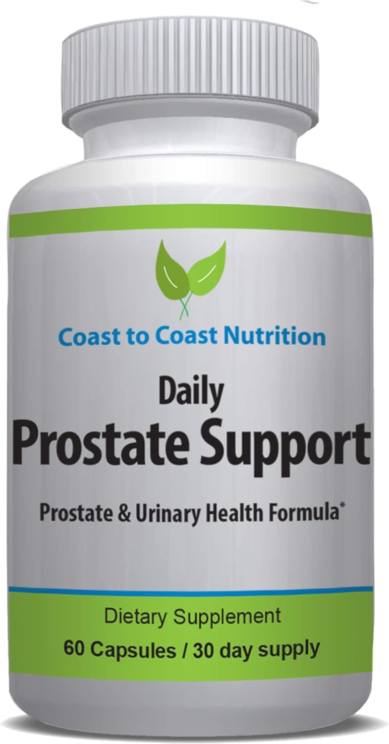Men's Prostate Health Supplements - Saw Palmetto, Beta Sitosterol, Zinc, Pygeum - Supports Enlarged Prostate & Urinary Health - 60 Capsules