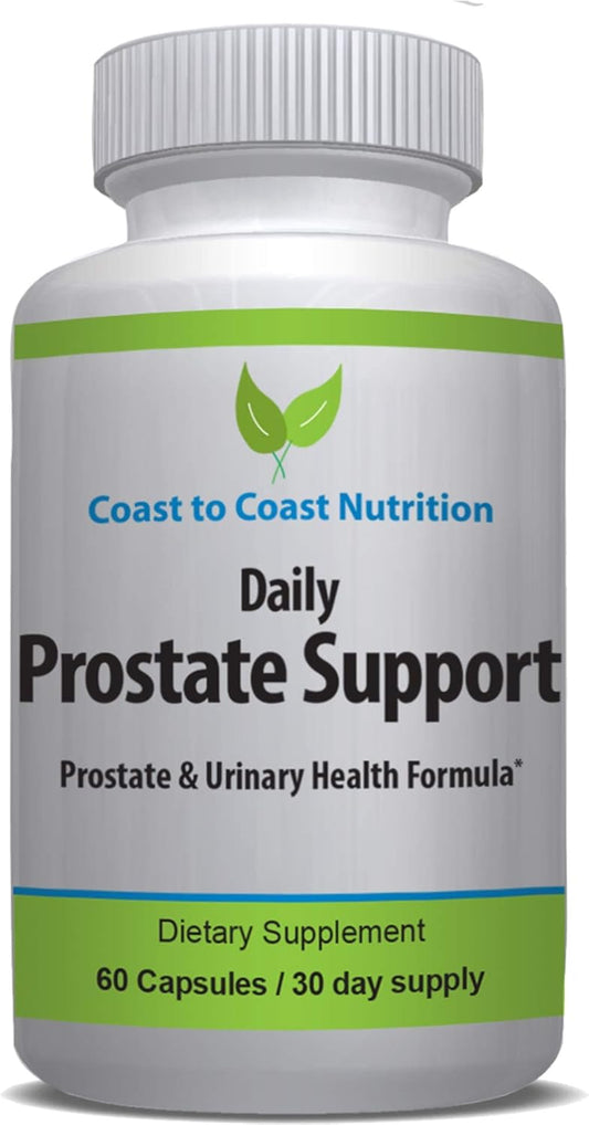 Men's Prostate Health Supplements - Saw Palmetto, Beta Sitosterol, Zinc, Pygeum - Supports Enlarged Prostate & Urinary Health - 60 Capsules