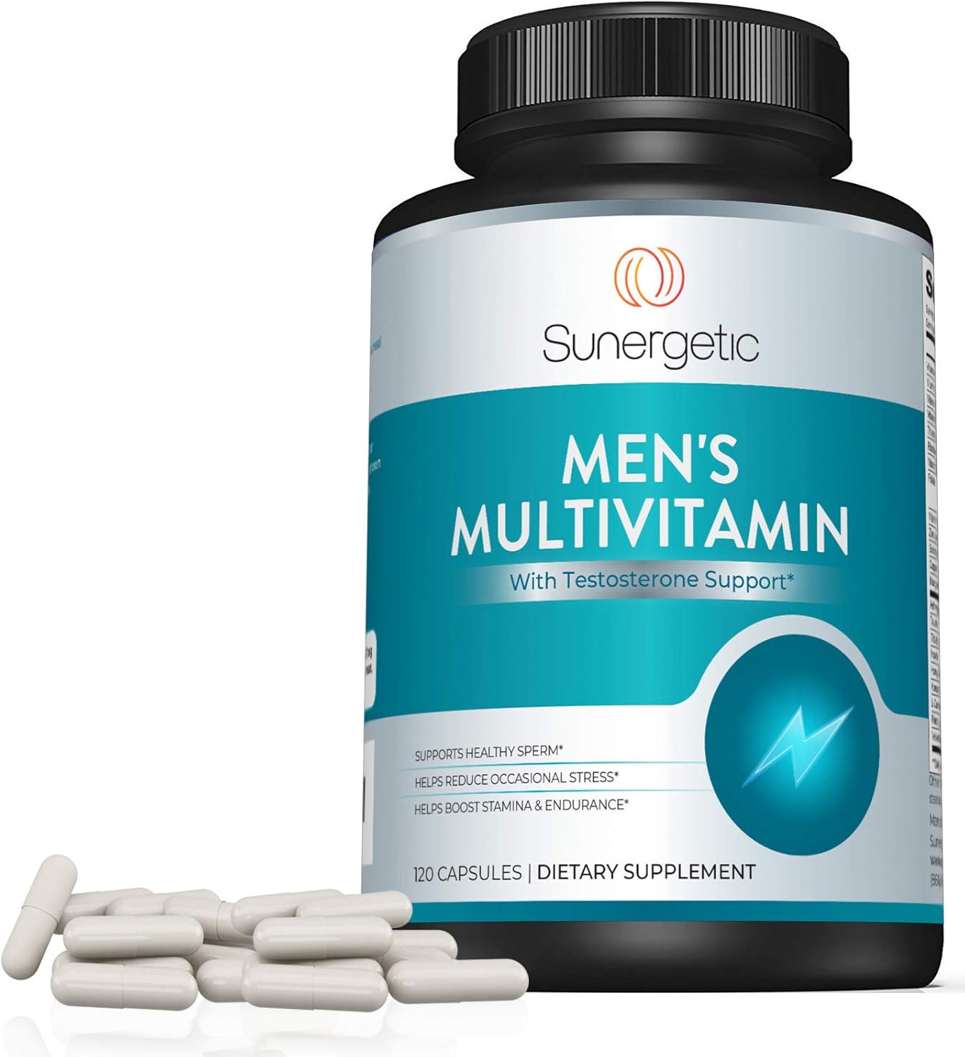 Men’s Support Supplement with Zinc, Ashwagandha, Maca, L-Carnitine & Vitamins - Boosts Energy, Stamina, Endurance & Stress Management - 120 Capsules