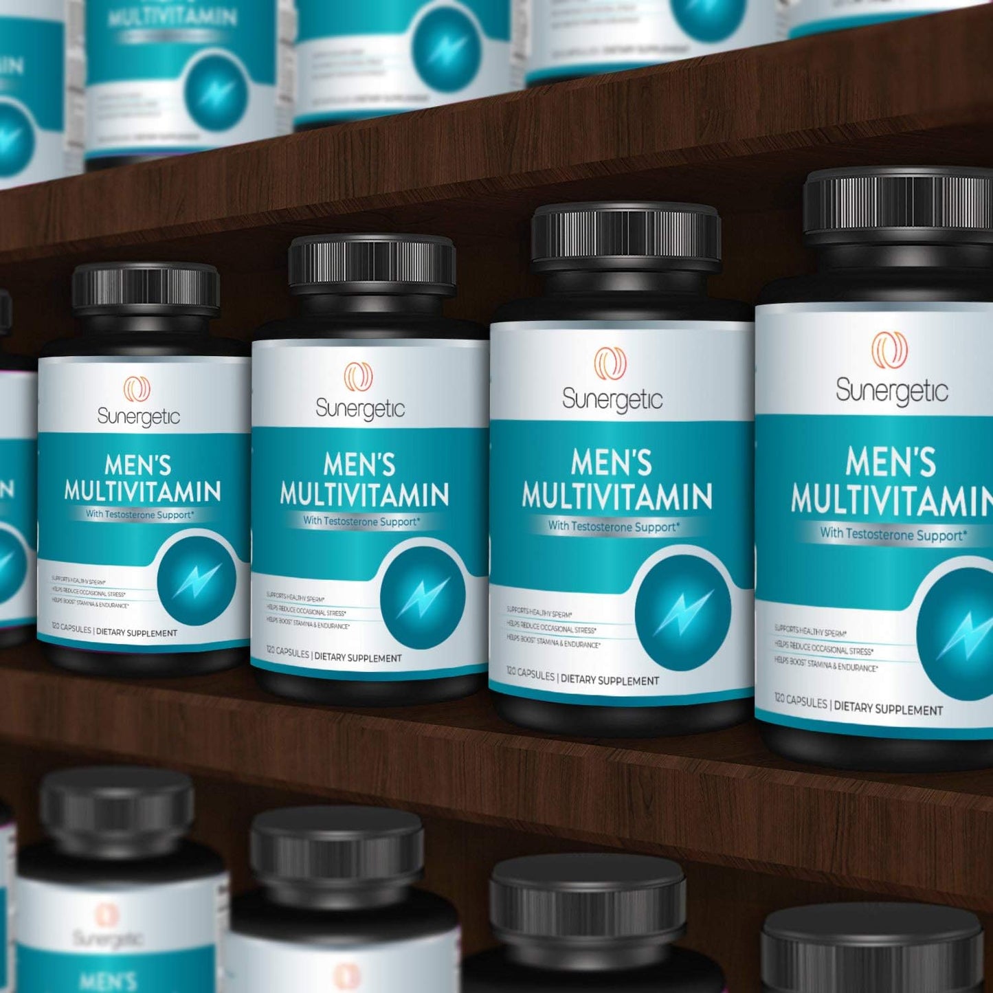 Men’s Support Supplement with Zinc, Ashwagandha, Maca, L-Carnitine & Vitamins - Boosts Energy, Stamina, Endurance & Stress Management - 120 Capsules
