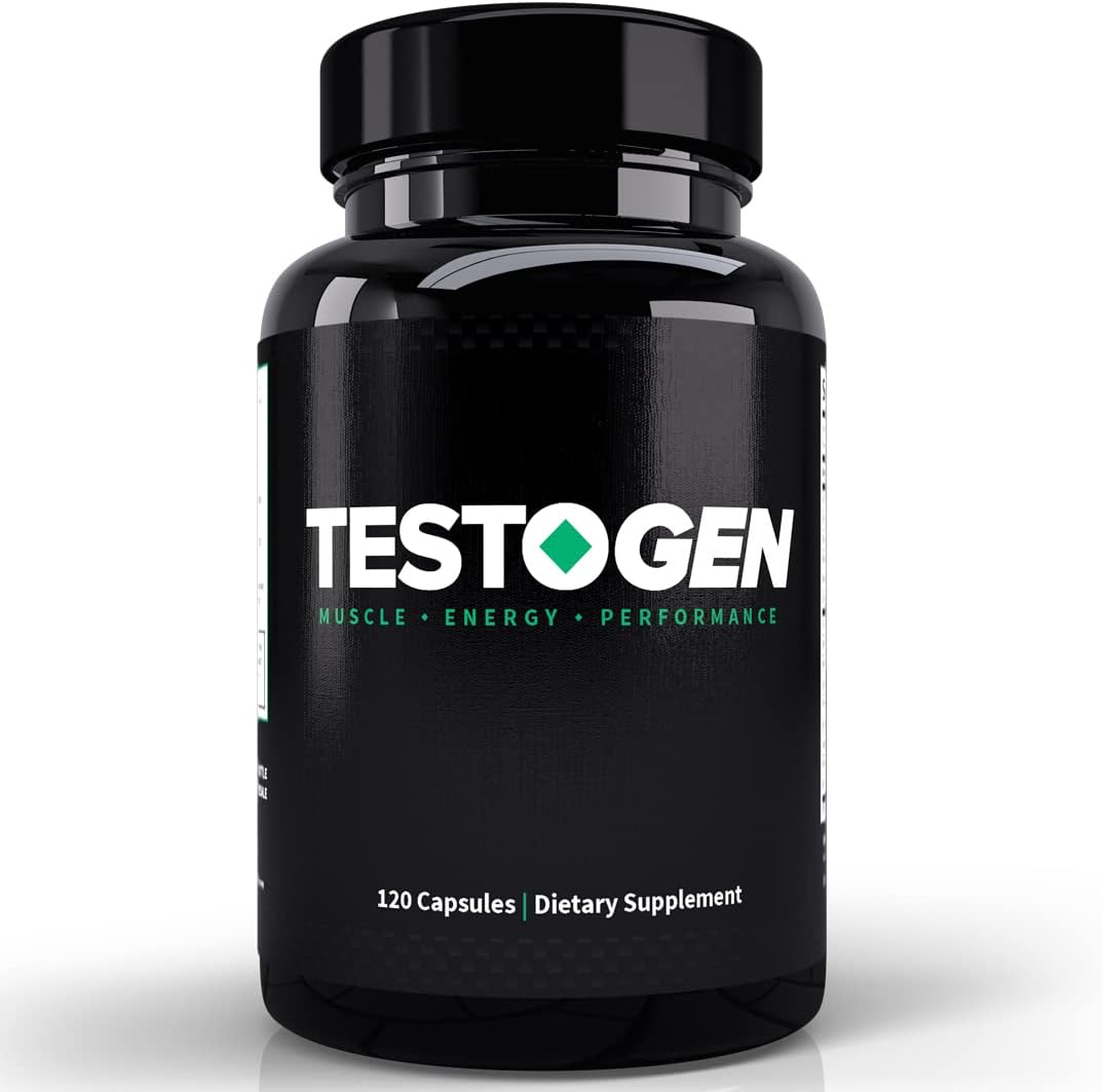 Men's TestoGen Booster - Natural Supplement for Vitality, Energy, Weight Control, Muscle Growth, and Focus - 3 Month Supply