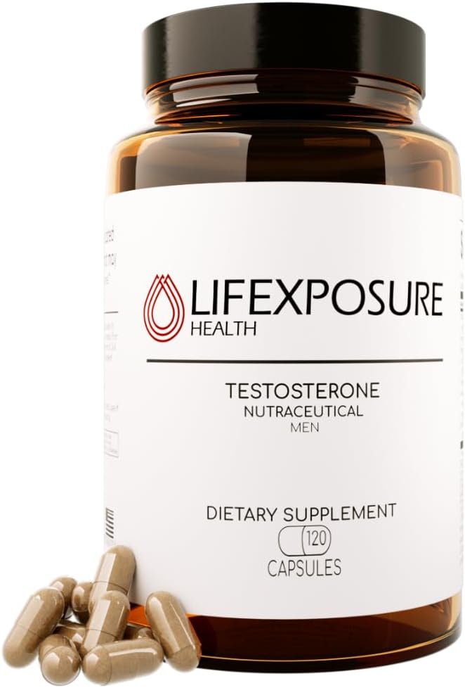 Men's Testosterone Supplement for Hormone Support, Energy Boost, Muscle Building, Stress Reduction - Trusted by Health Experts - 1 Month Supply