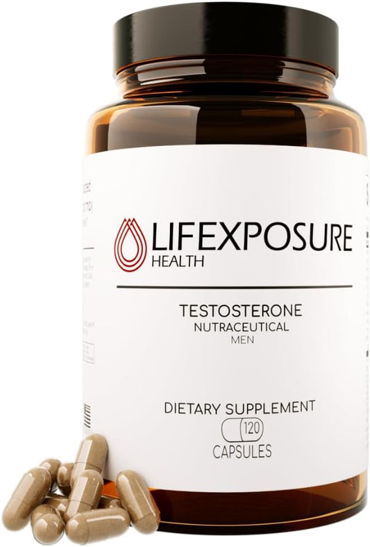 Men's Testosterone Supplement for Hormone Support, Energy Boost, Muscle Building, Stress Reduction - Trusted by Health Experts - 1 Month Supply
