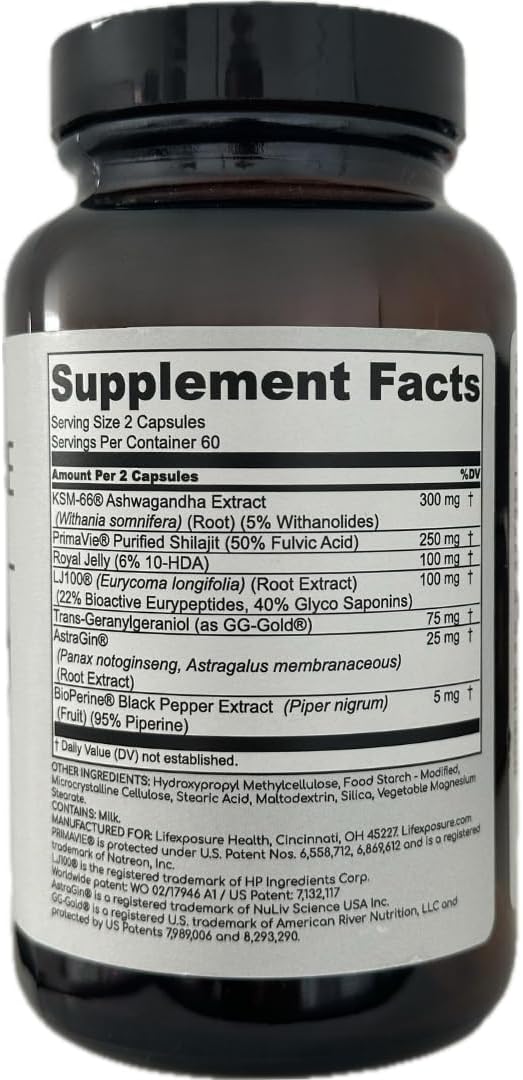Men's Testosterone Supplement for Hormone Support, Energy Boost, Muscle Building, Stress Reduction - Trusted by Health Experts - 1 Month Supply