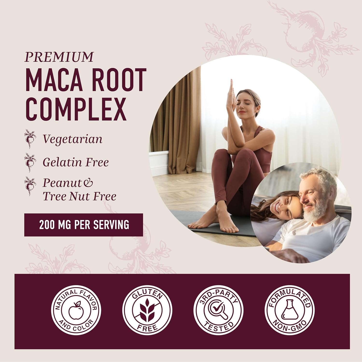 Men's Testosterone Support Bundle: Maca Root Gummies & 300mg DIM Supplement - Boost Performance and Vitality with Maca Gummies and DIM Complex