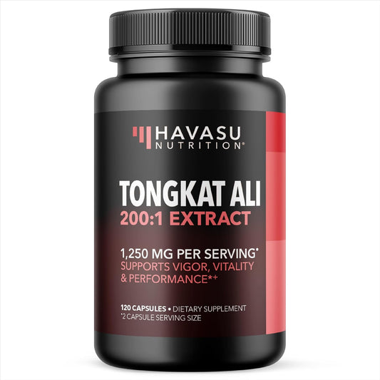 Men's Tongkat Ali Longjack Capsules - 1,250mg Per Serving - Eurycoma Longifolia Extract - Supports Male Health, Energy, Performance - 120 Count - Non-GMO, Vegetarian - 2 Month Supply