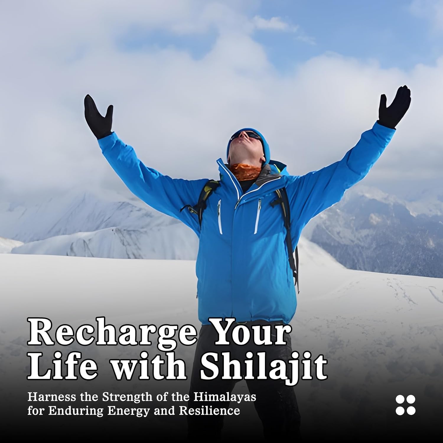 Men's Vegan Shilajit Gummies with 85+ Trace Minerals & Fulvic Acid - Energy, Brain, Immunity Support - Non-GMO, Sugar Free, Travel Size - 60 Count