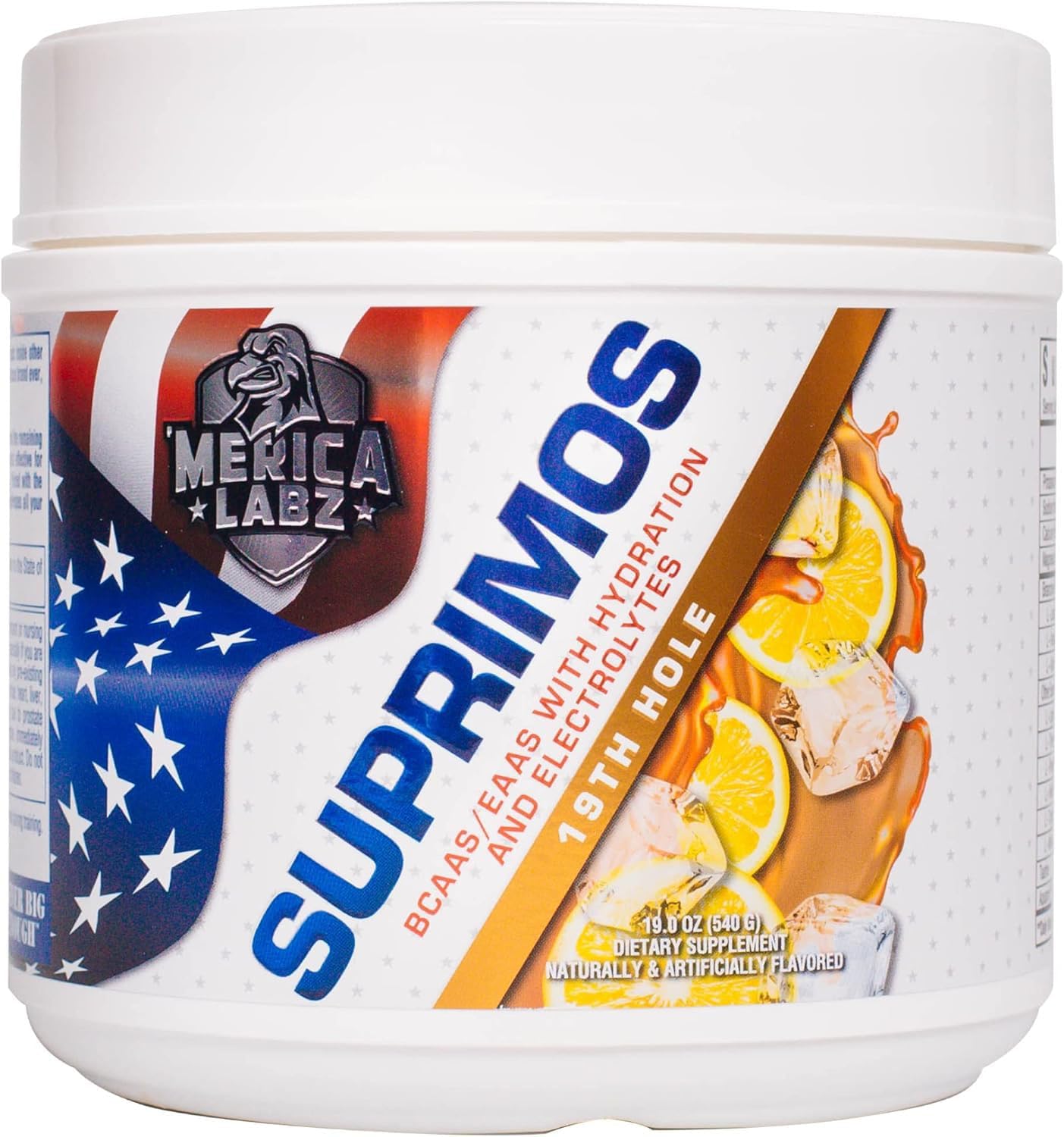 Merica Labz Suprimos BCAA/EAA Supplement with Electrolytes - Enhance Performance and Endurance - 30 Servings
