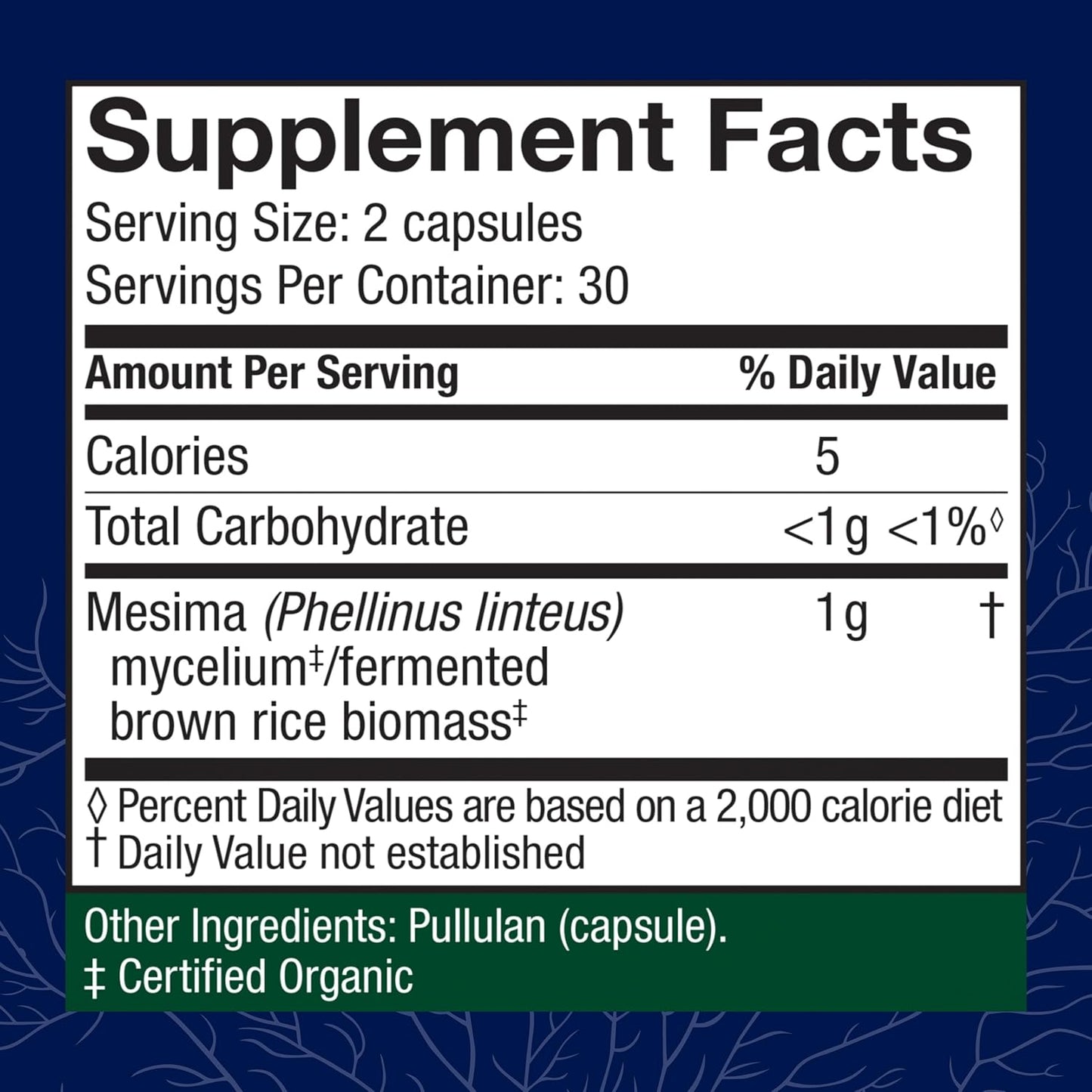 Mesima Mushroom Capsules - Immune Support & Antioxidant Supplement - Boosts Balanced Immune Response - 60 Capsules