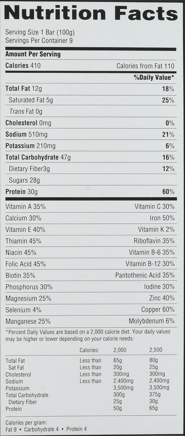MET-Rx Big 100 Colossal Protein Bars - Peanut Butter Pretzel Flavor, 100g (Pack of 9) - Packed with Vitamins A, C, and Zinc for Energy Support and Healthy Meal Replacement