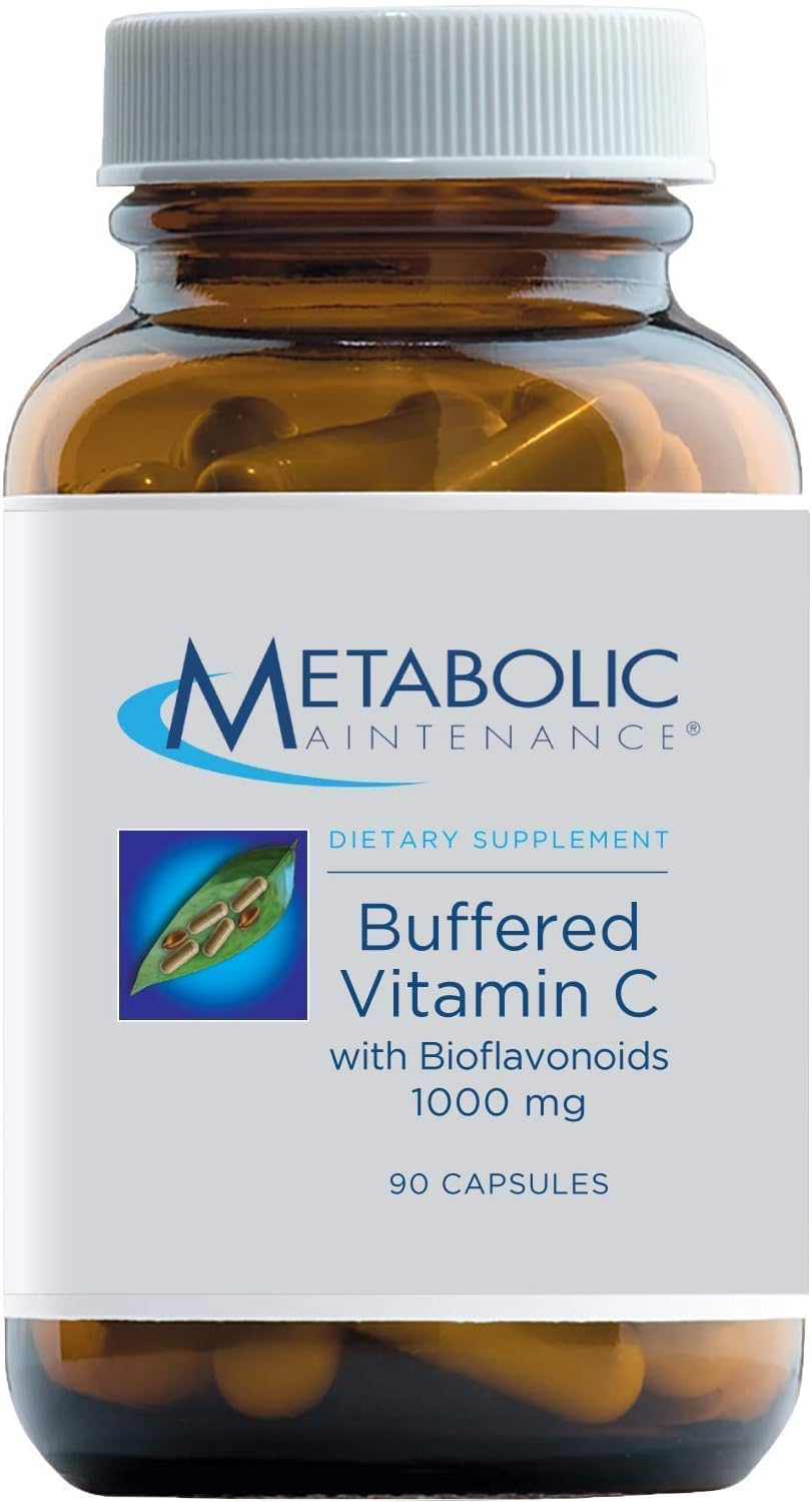 Metabolic Maintenance 2-Product Set: Vitamin D-3 5000 IU + Buffered Vitamin C with Bioflavonoids - Bone, Immune, Mood, Cardiovascular Support - 90 Capsules Each