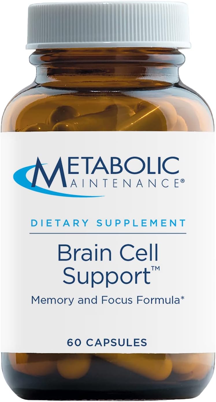 Metabolic Maintenance Brain Cell + Magnesium Glycinate Capsules - Citicoline, DMAE, Phosphatidylserine + Ginkgo for Memory + Focus, Supports Calm, Mood, Muscle + Cardiovascular Health (180 Caps)