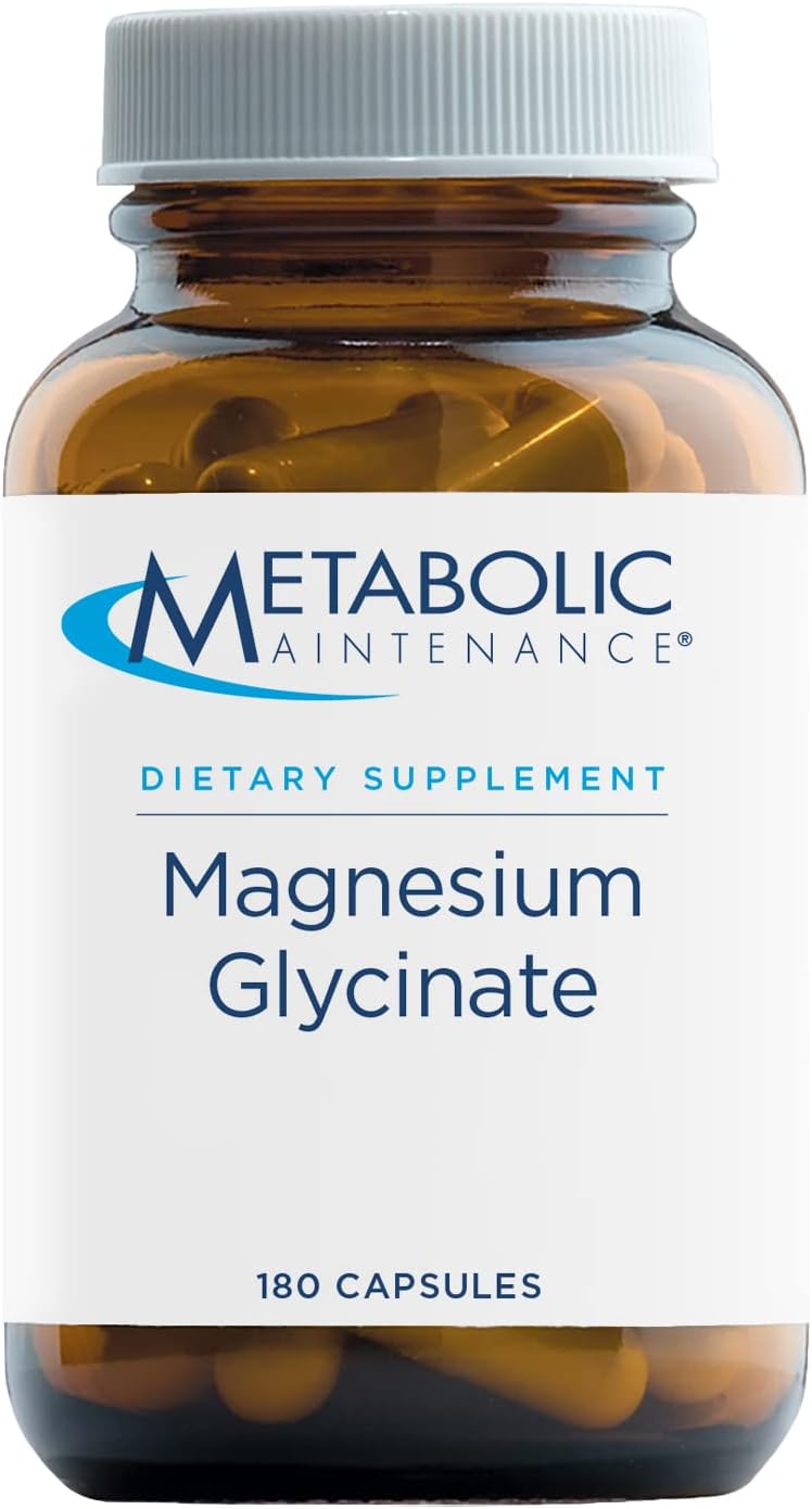 Metabolic Maintenance Brain Cell + Magnesium Glycinate Capsules - Citicoline, DMAE, Phosphatidylserine + Ginkgo for Memory + Focus, Supports Calm, Mood, Muscle + Cardiovascular Health (180 Caps)