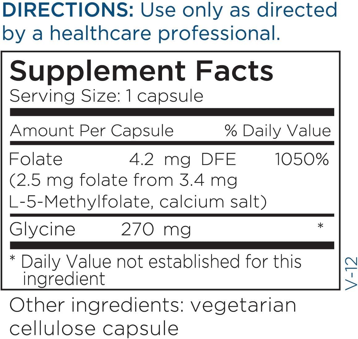 Metabolic Maintenance Brain Cell Support with L-Methylfolate - Memory and Focus Supplement with Ginkgo and Methylated Folate (60 Caps)