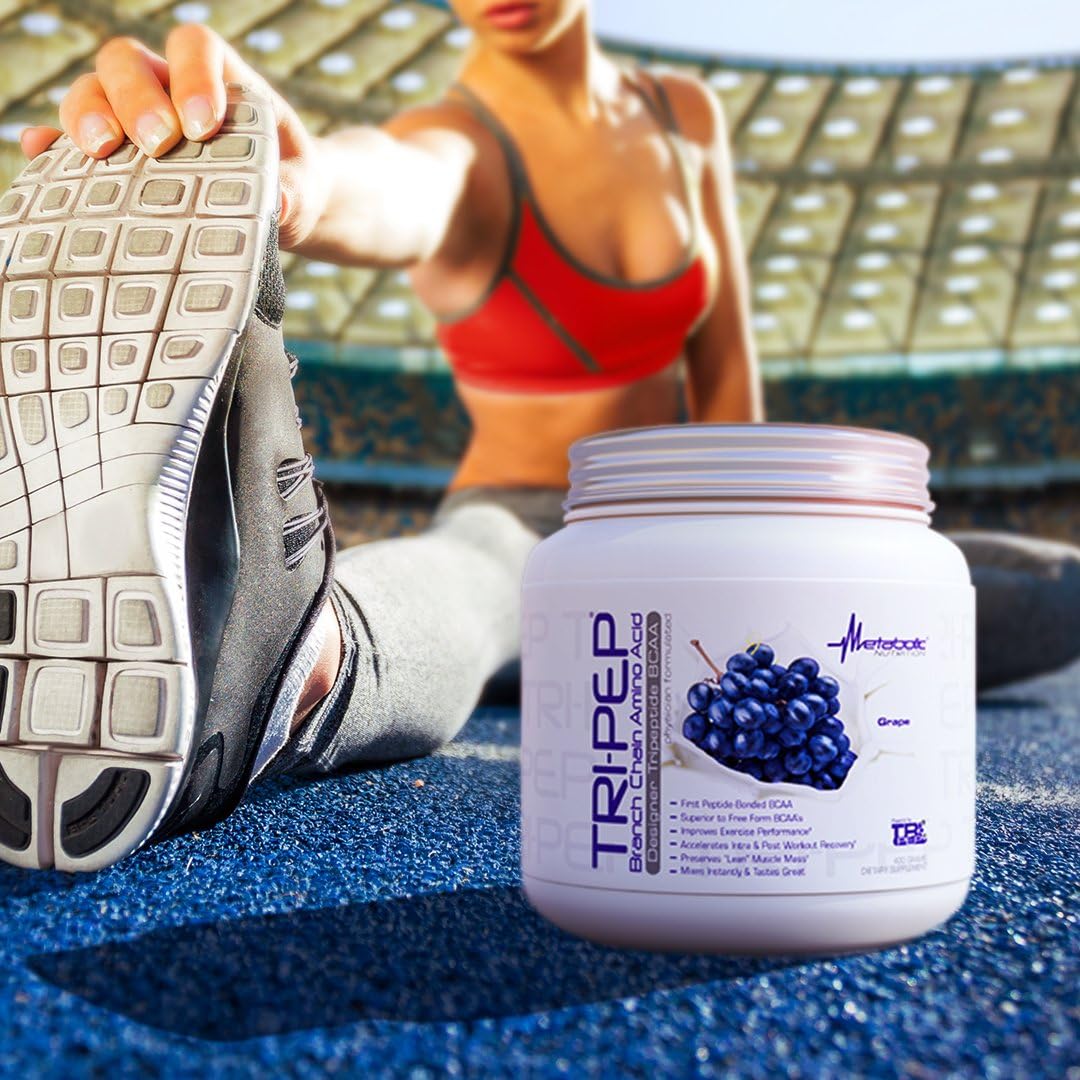 Metabolic Nutrition TRIPEP BCAA Powder 400g Unflavored | Tri-Peptide Amino Acid Supplement