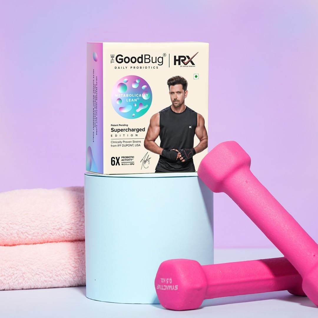 Metabolically Lean L-Carnitine Probiotic & Prebiotic Synbiotic Powder for Gut Health, 60 Day Supply