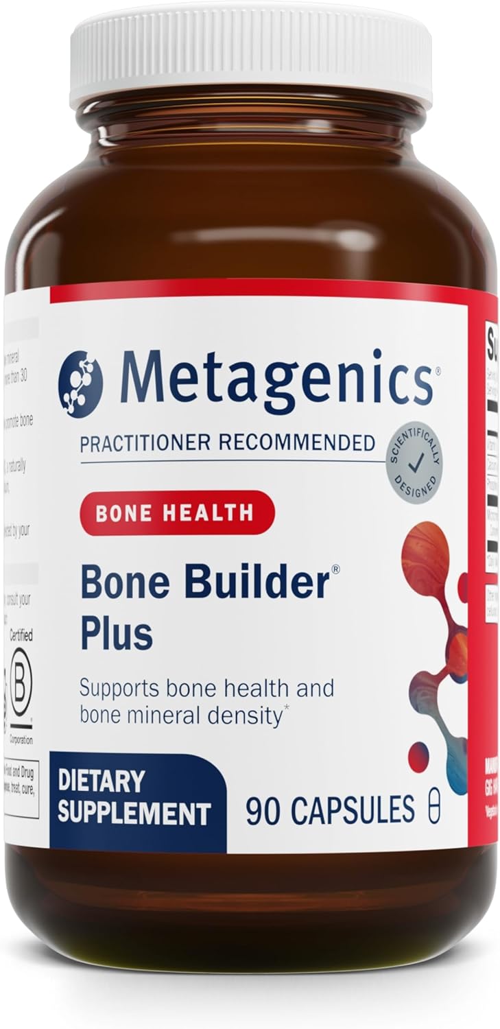 Metagenics Bone Builder Plus Capsules with MCHC, High-Absorption Vitamin D, Calcium, and Phosphorus - Non-GMO & Gluten-Free - 90 Count