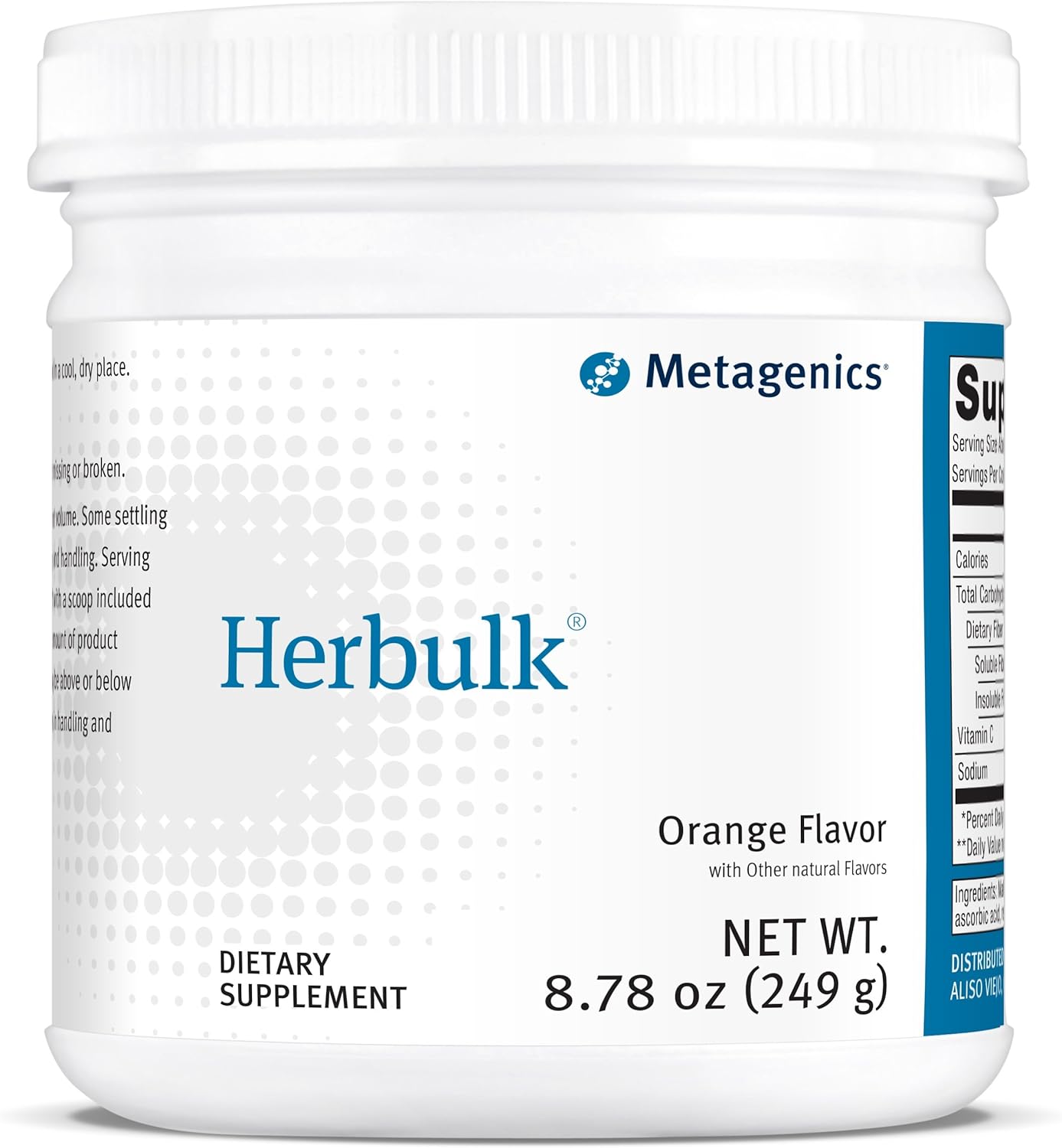 Metagenics Herbulk Orange Dietary Supplement Powder - 8.78 oz