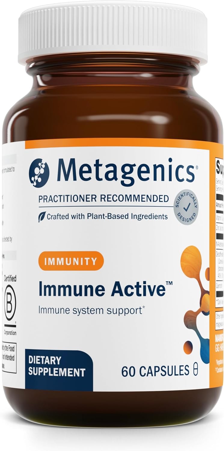Metagenics Immune Active & D3 10,000 + K Bundle - 60 Capsules for Immune & Bone Health - 60 Softgels for Heart Health