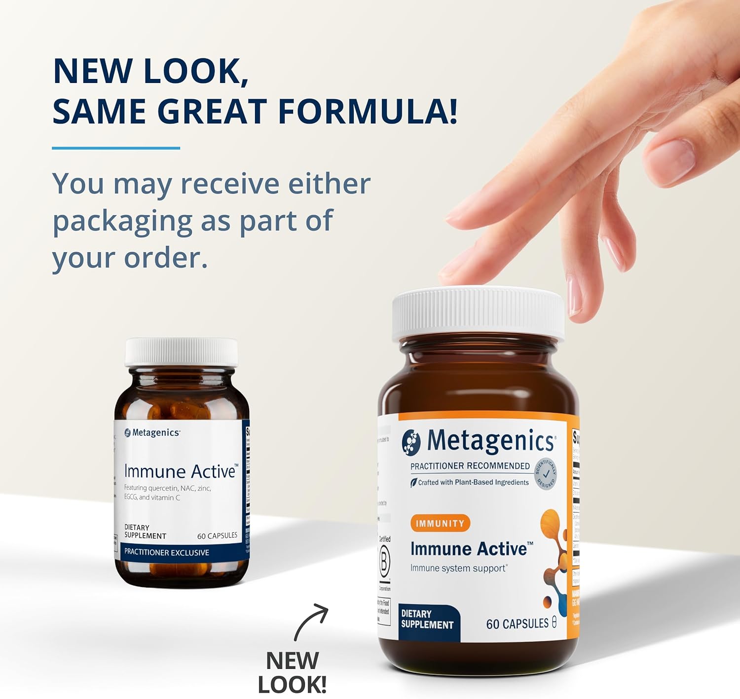 Metagenics Immune Active & D3 10,000 + K Bundle - 60 Capsules for Immune & Bone Health - 60 Softgels for Heart Health