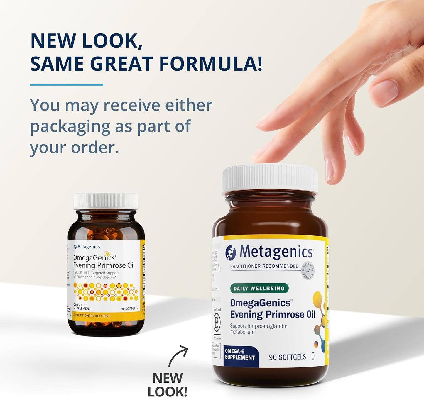 Metagenics OmegaGenics Evening Primrose Oil Softgels - Supports Cellular Health & Prostaglandin Metabolism - Non-GMO & Gluten-Free - 90 Count