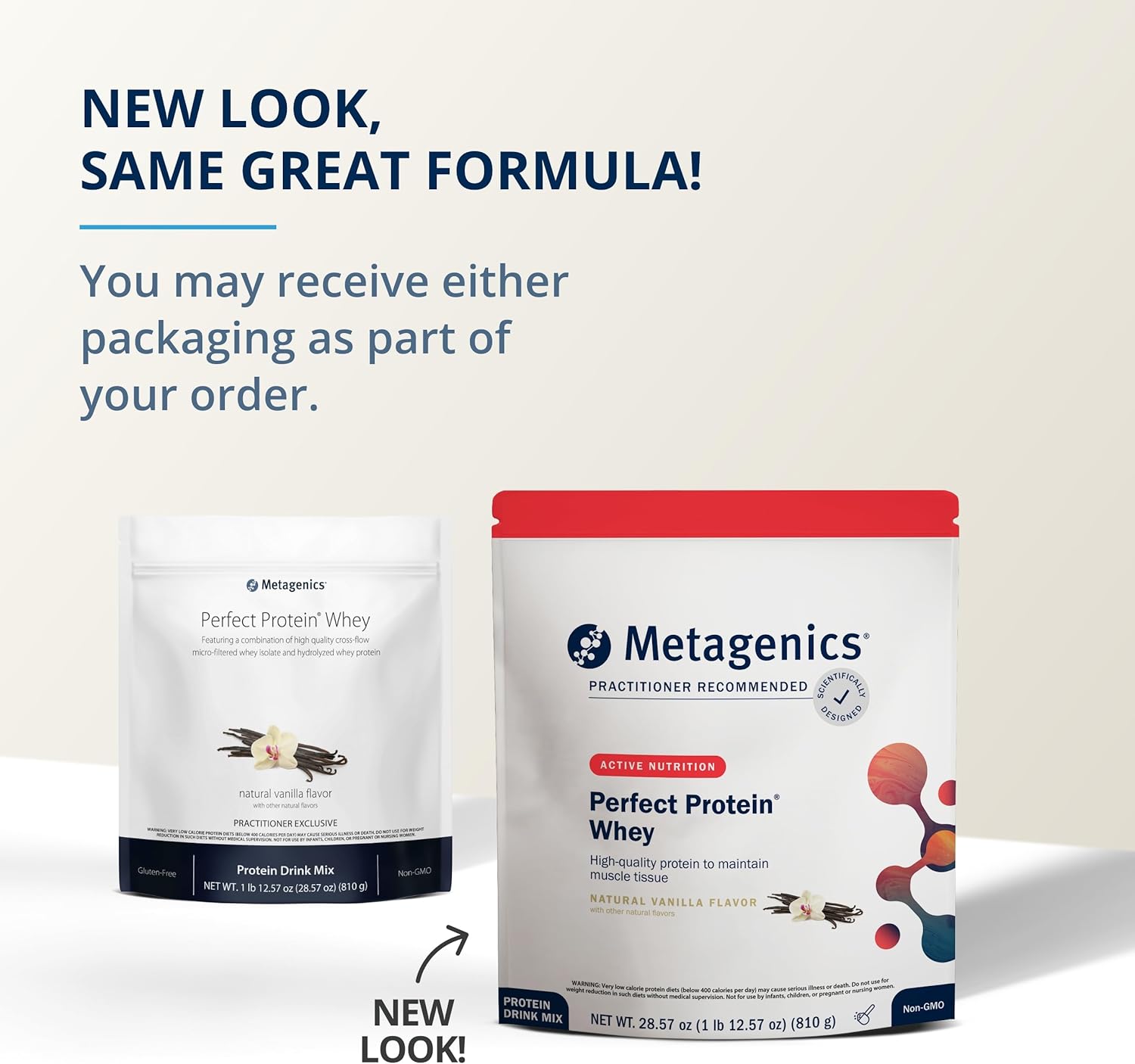 Metagenics Perfect Protein Whey Vanilla - 30 Servings - High-Quality Whey Isolate & Hydrolyzed Protein