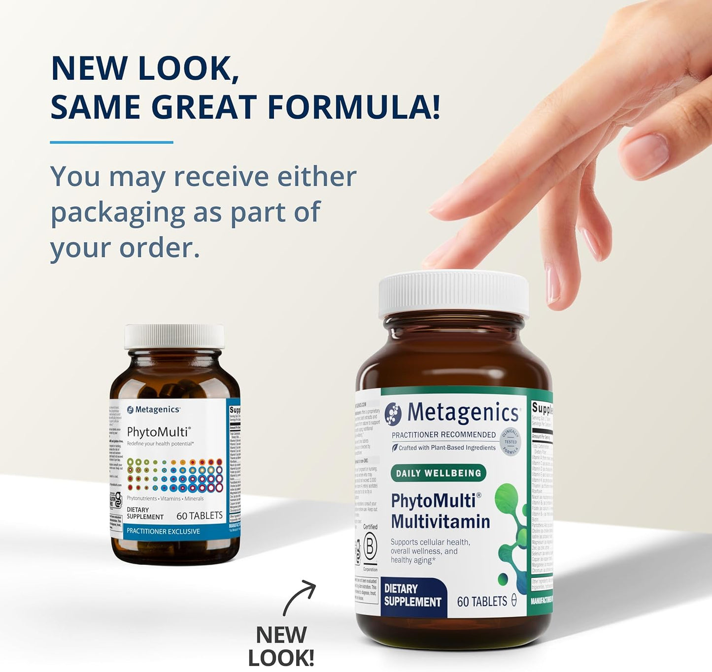 Metagenics PhytoMulti Multivitamin - Iron-Free Daily Health & Anti-Aging Support - 60 Tablets with Essential Nutrients