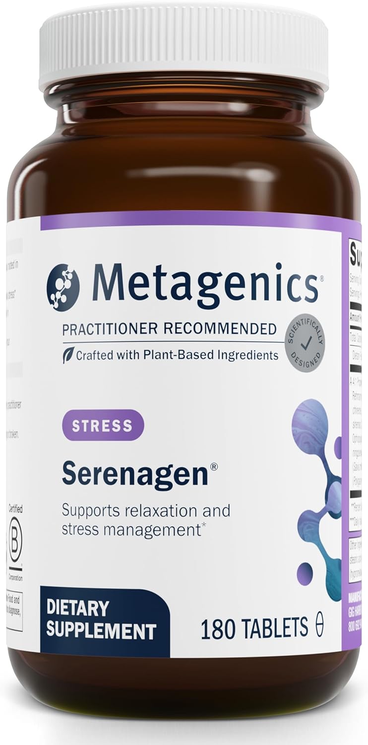 Metagenics Serenagen: Herbal Stress Management Formula with Asian Ginseng Root - 180 Tablets